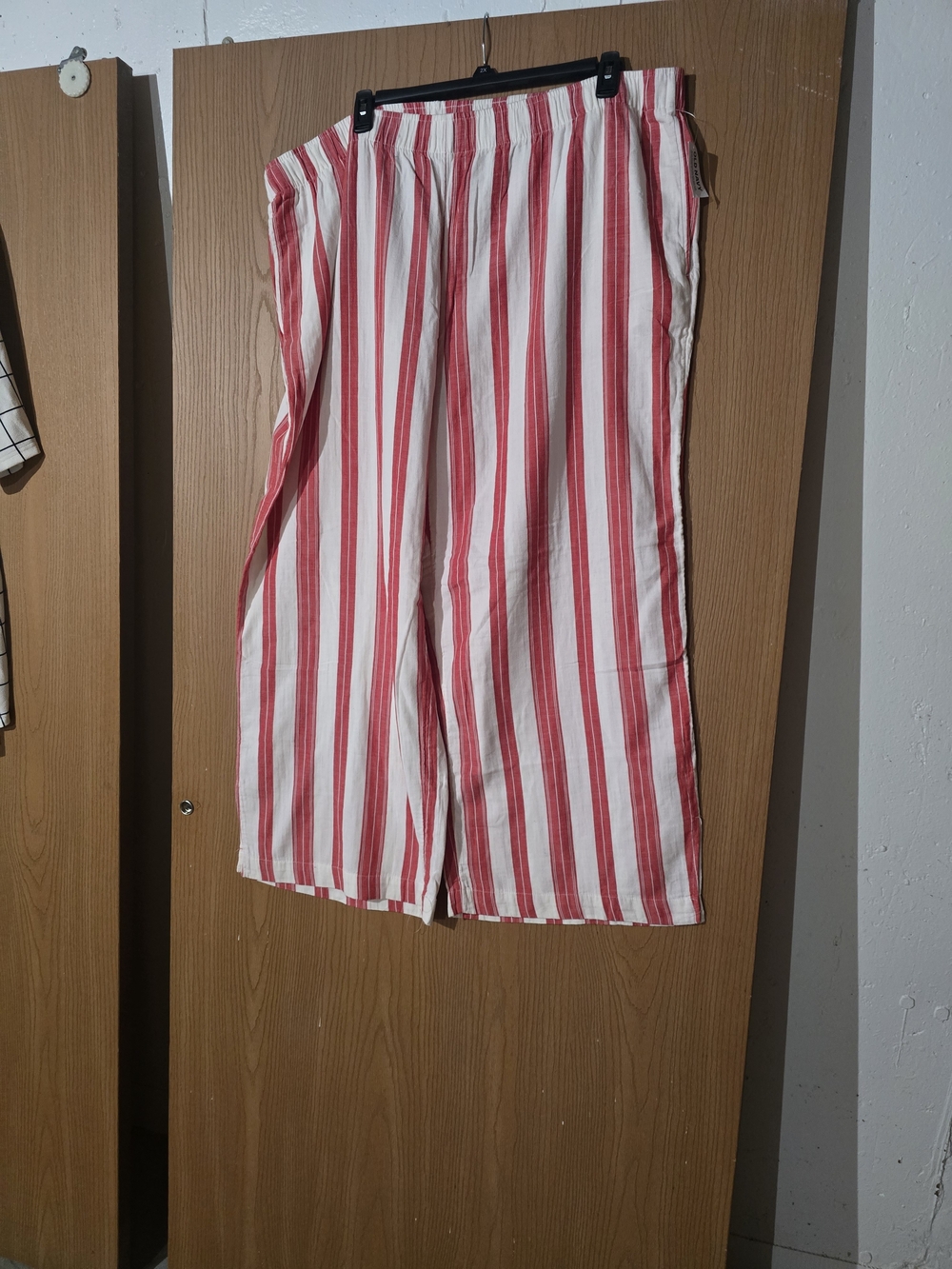 Red and White Striped Pants